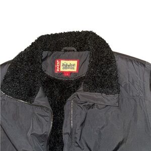 Levi's Black Bomber Jacket with Sherpa Collar